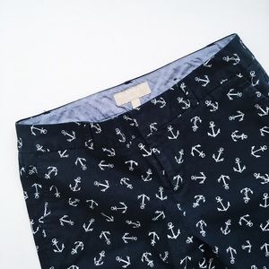 Banana Republic Nautical Anchor Navy Shorts 6P